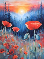 Graphic Art "The power of your heart flows"