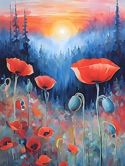Graphic Art "The power of your heart flows"