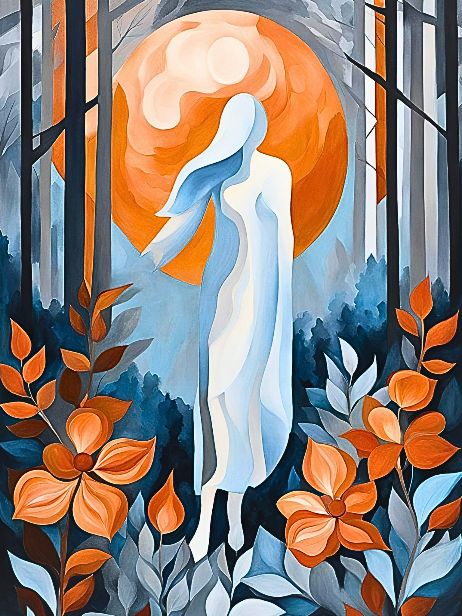 Graphic Art "The reflection of love"
