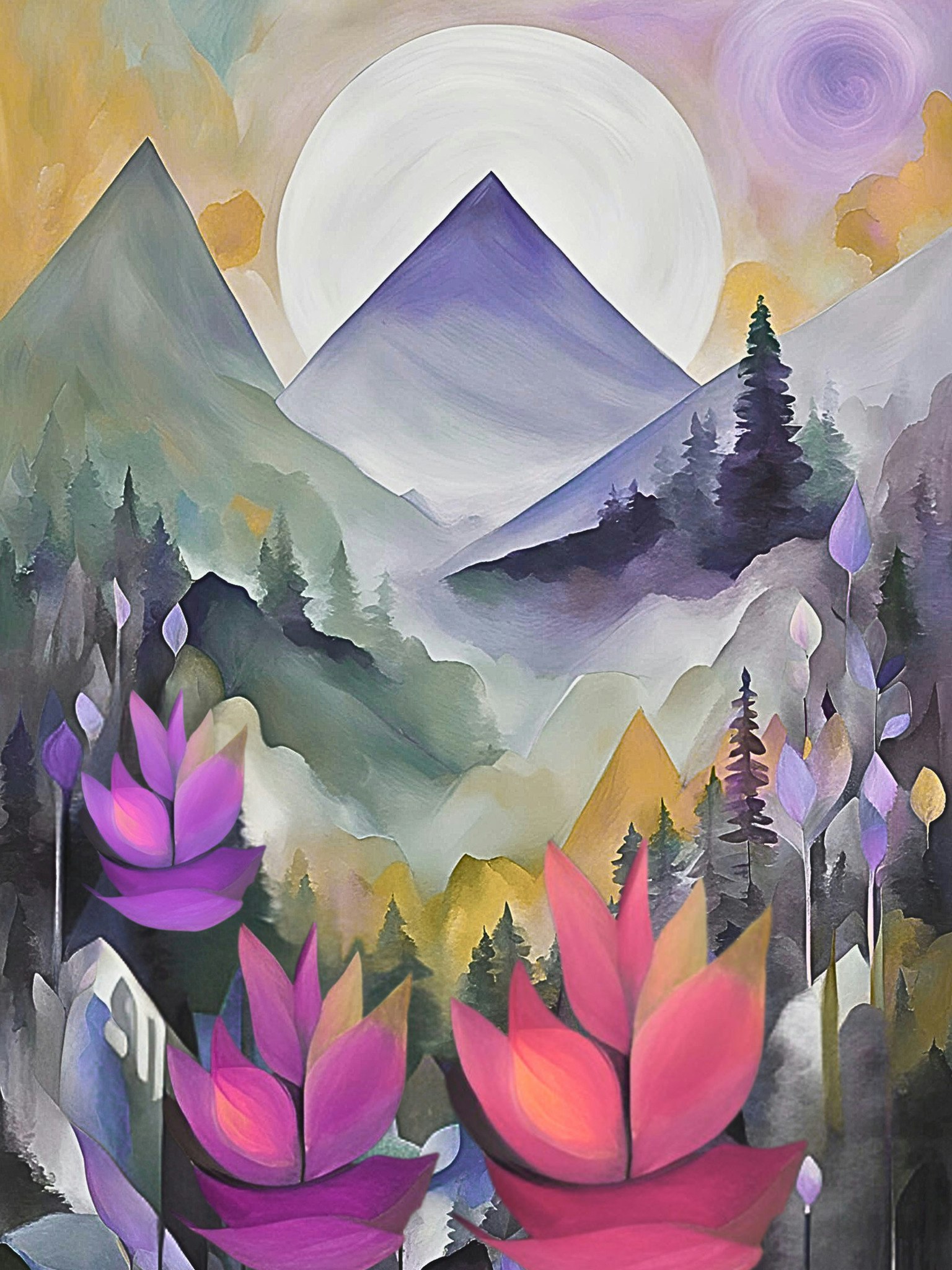 Graphic Art "A mirror of micro and macro"