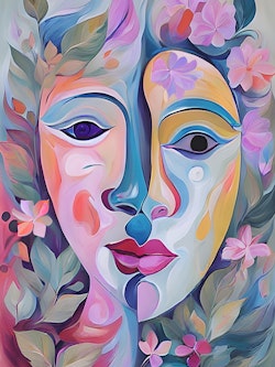 Graphic Art "I rest in the hands of life"