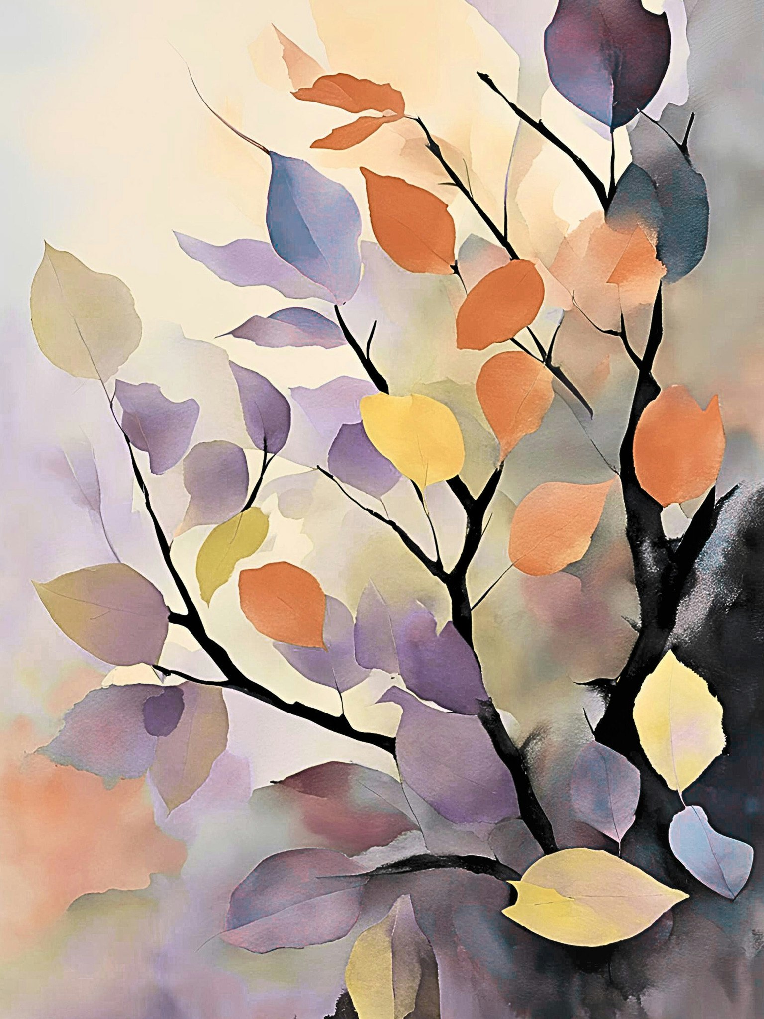 Graphic Art "Autumnal time of colors"