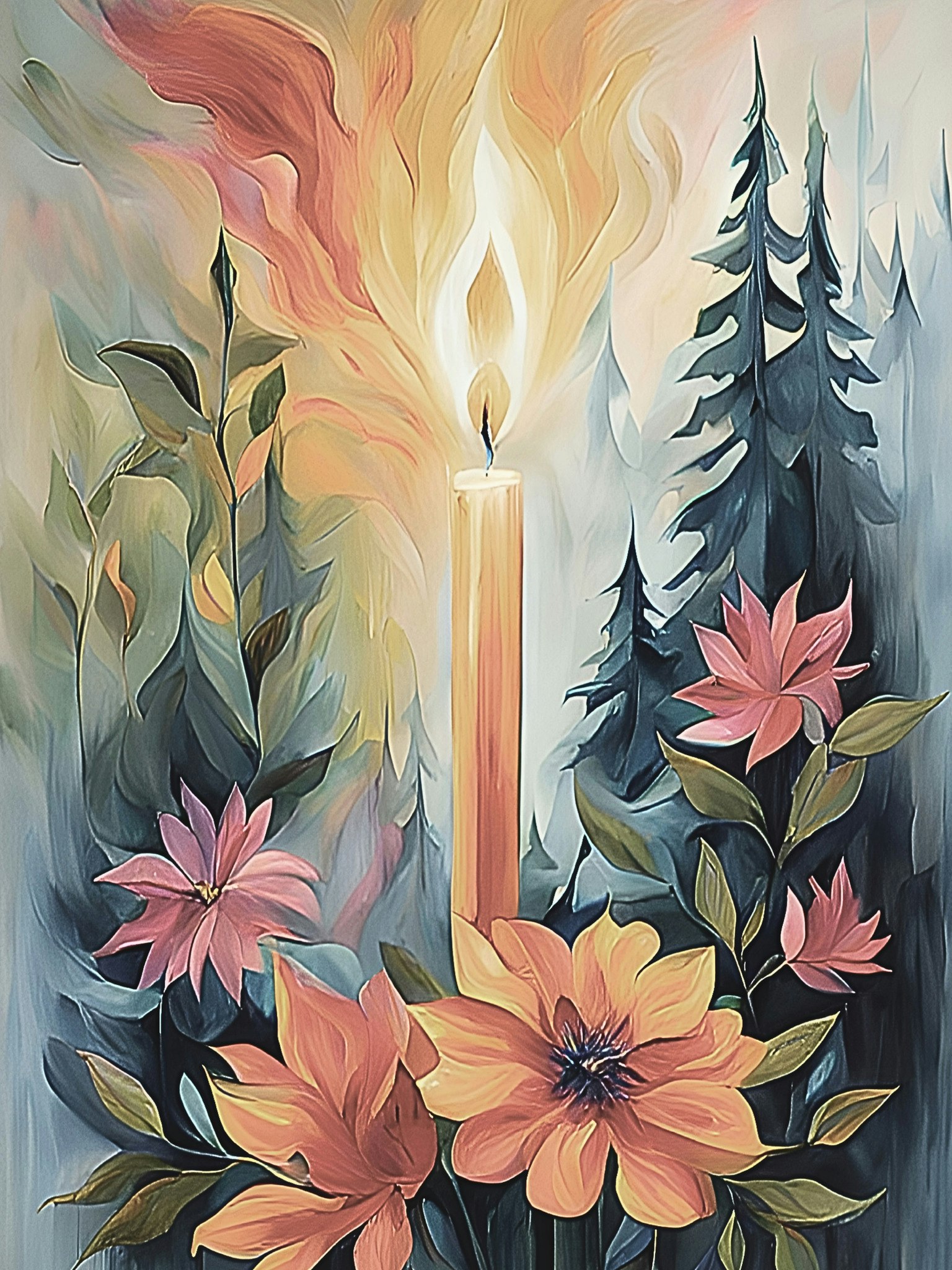 Graphic Art "Abstract blossom"