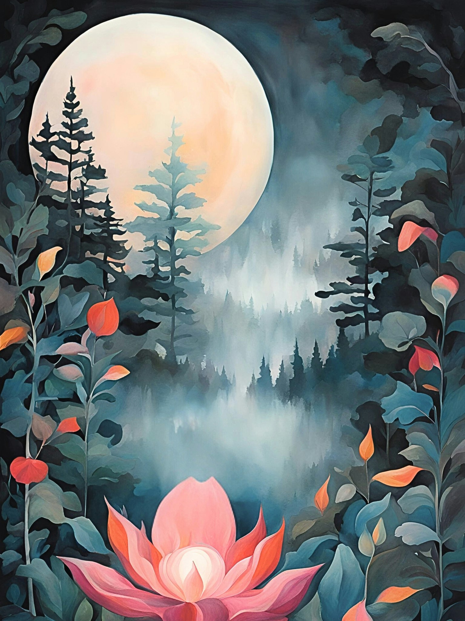 Graphic Art "Calm and peacefulness"