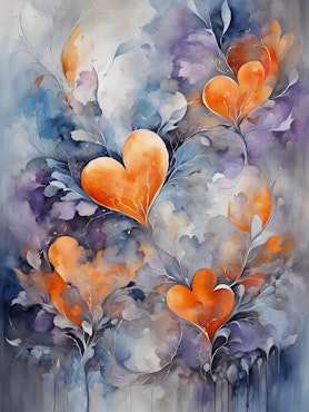 Graphic Art "Love shines brightly within me"