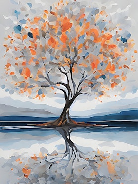 Graphic Art "Tree of generosity"