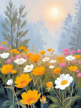 Graphic Art By Pär "Wild Flower 2502"