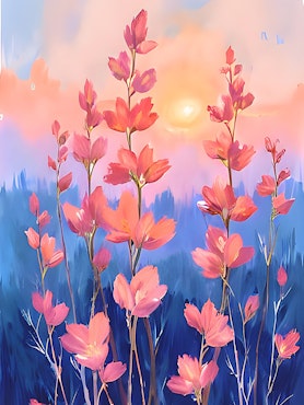 Graphic Art By Pär "Wild Flower 2528"