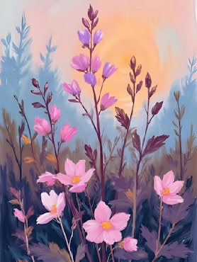 Graphic Art By Pär "Wild Flower 2530"