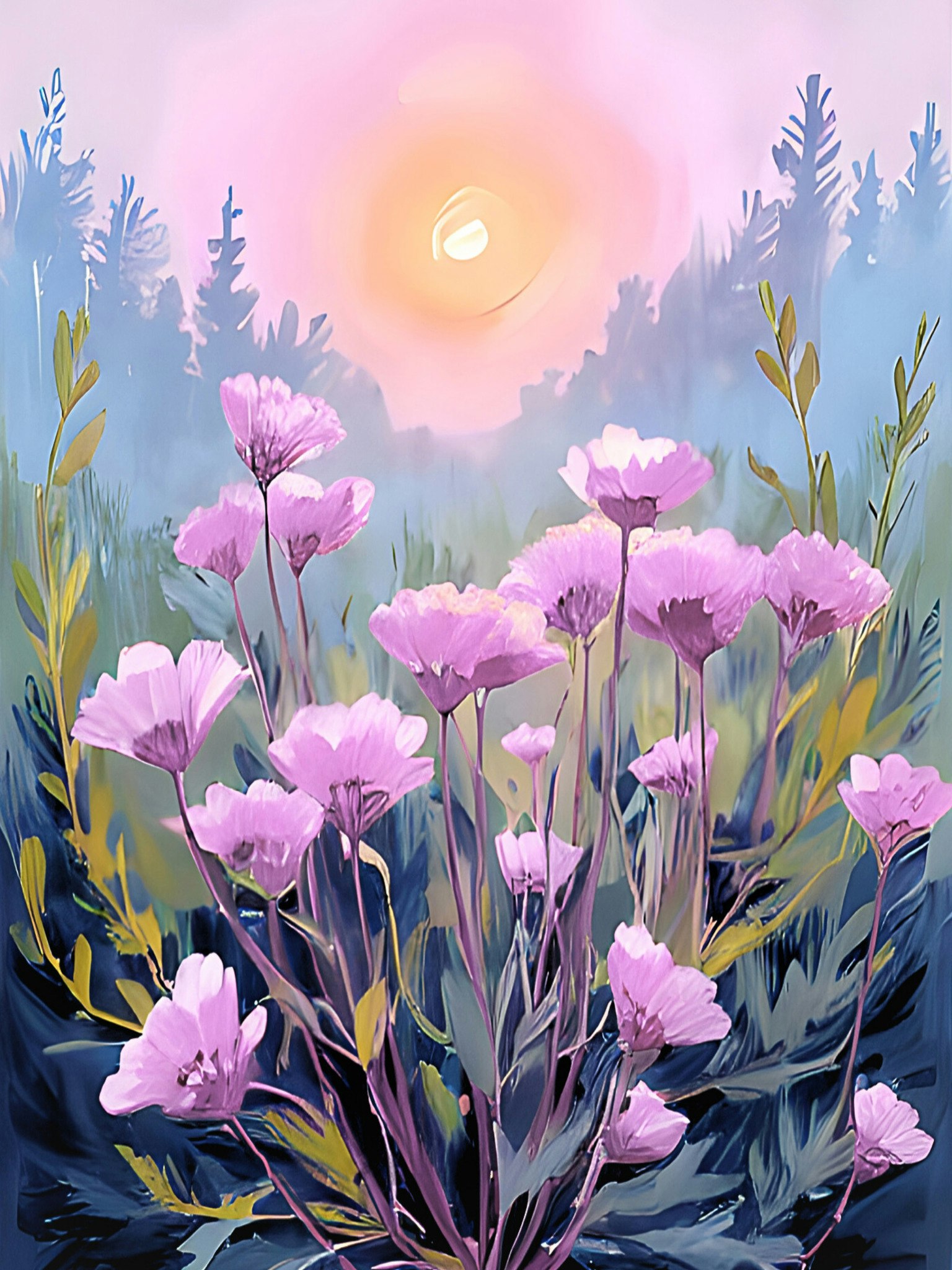 Graphic Art By Pär "Wild Flower 2534"