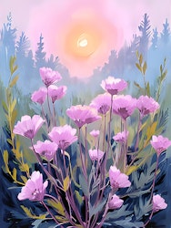 Graphic Art By Pär "Wild Flower 2534"