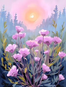 Graphic Art By Pär "Wild Flower 2534"