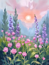 Graphic Art by Pär "Wild Flower 2573"