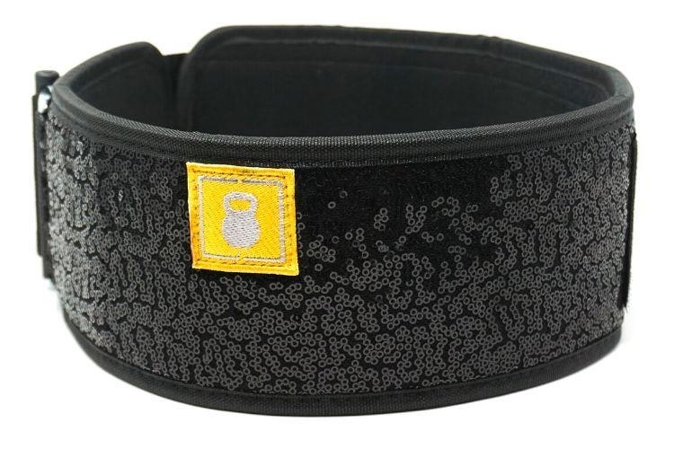 Black Magic (sparkle) Straight Weightlifting Belt