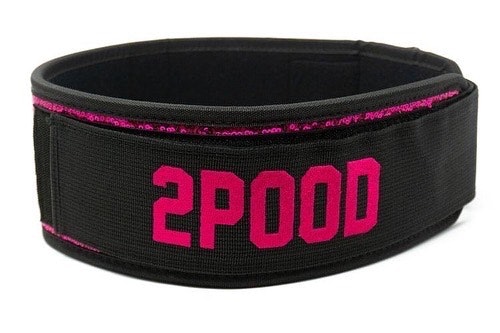 2Pood Pink Bling Straight Weightlifting Belt