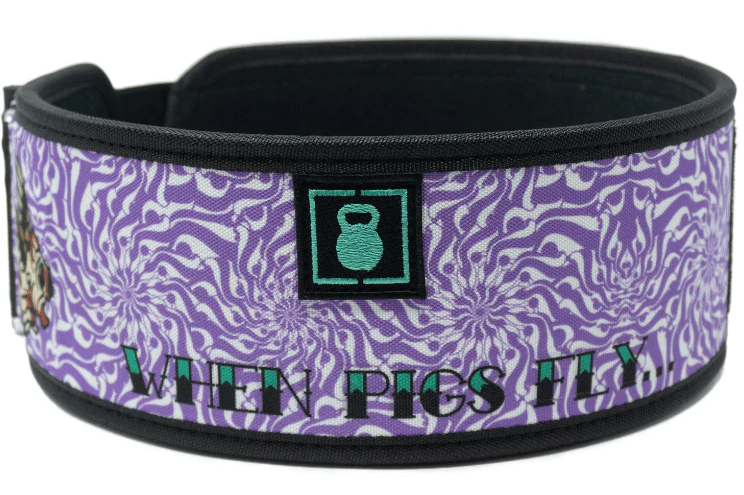 WHEN PIGS FLY BY DANIELLE BRANDON 4" WEIGHTLIFTING BELT