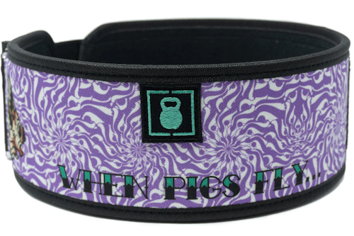 WHEN PIGS FLY BY DANIELLE BRANDON 4" WEIGHTLIFTING BELT