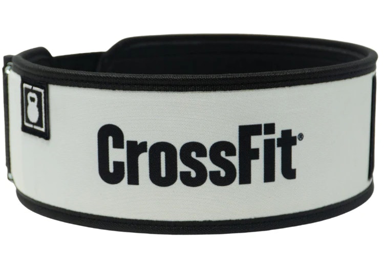 2pood CrossFit White Straight Weightlifting Belt
