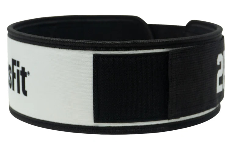 2pood CrossFit White Straight Weightlifting Belt