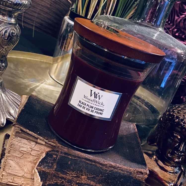 WoodWick - Black Plum Cognac