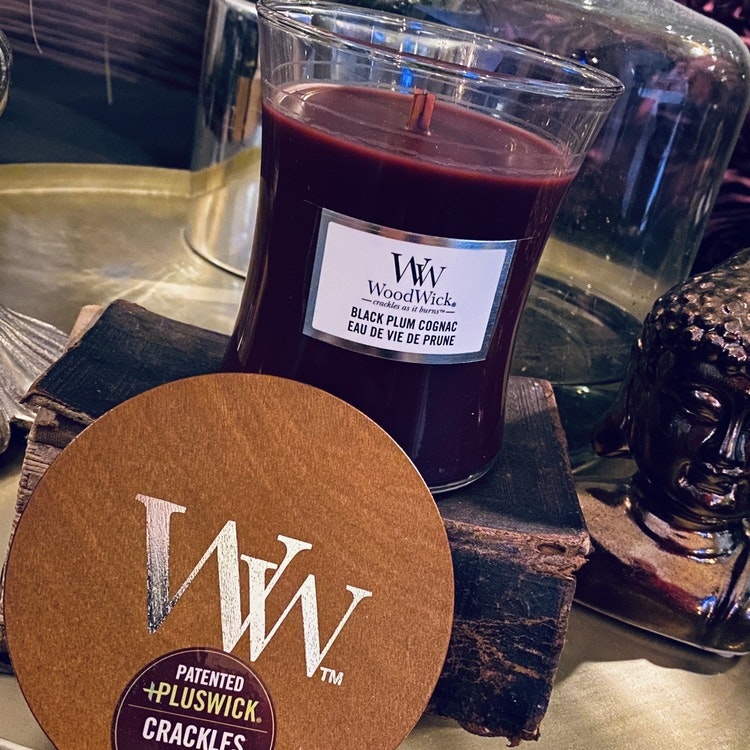 WoodWick - Black Plum Cognac