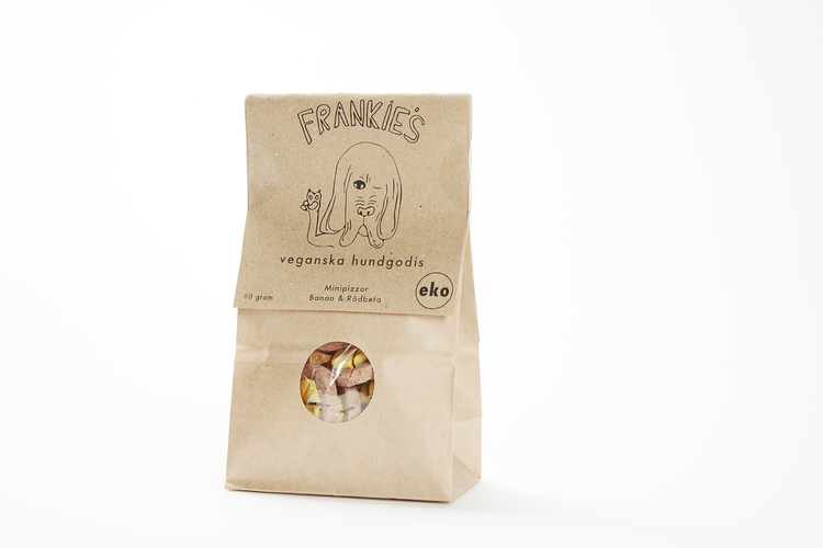 Frankie’s minipizza banan och rödbeta