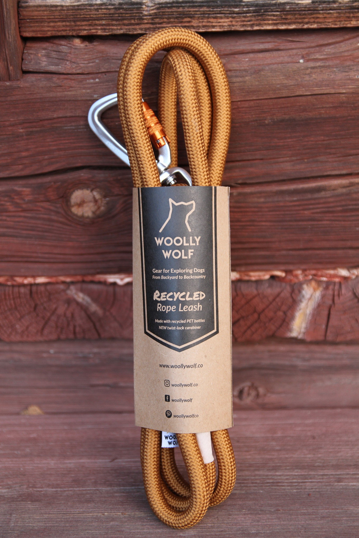 Woolly wolf - återvunnet repkoppel utan reflex (flera färger)