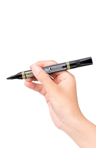 Märkpenna svart Pentel N850 med rund 1-3 mm spets 12 st