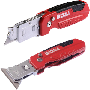 Fällkniv 2 in 1 Universal/Skrap med 13 st knivblad