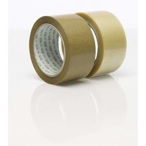 Packtejp transparent PVC stark, seg 50 mm x 66 m