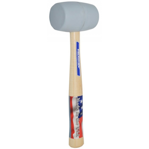 Gummiklubba För golvläggning solid vit, 56 mm diam. 580g/265 mm