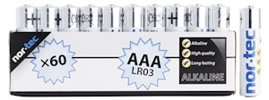 ALKALISKT BATTERI AAA 1.5V 60STK
