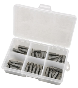 BITSSET 30STK ASS I PLAST BOX