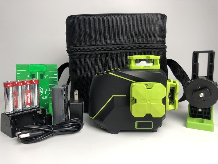 Krysslinjelaser BTH 3 x 360 grön laser