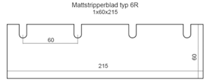 Multistripperblad typ 6R