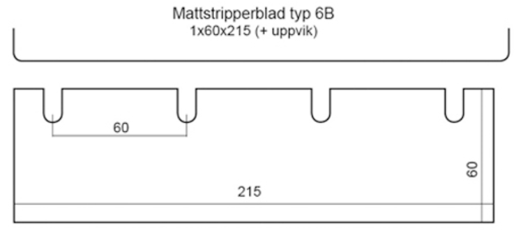 Multistripperblad typ 6B