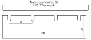 Multistripperblad typ 6B