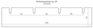 Multistripperblad typ 2R