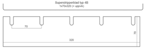Multistripperblad typ 4B