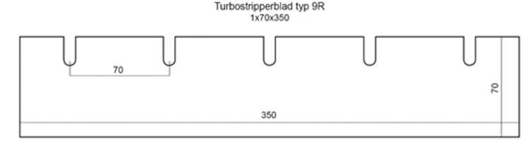 Turbostripperblad typ 9R