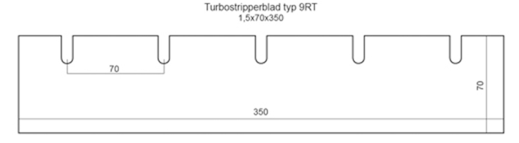 Turbostripperblad typ 9RT