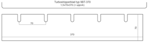 Turbostripperblad typ 9BT-370