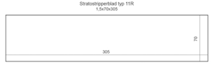 Stratostripperblad typ 11R