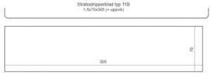 Stratostripperblad typ 11B