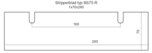 Stripperblad typ BS75-R