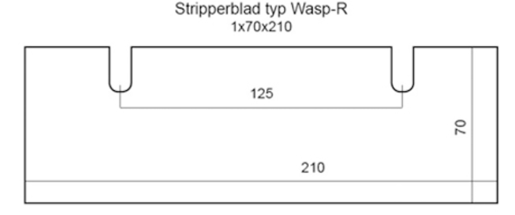 Stripperblad typ WASP-R