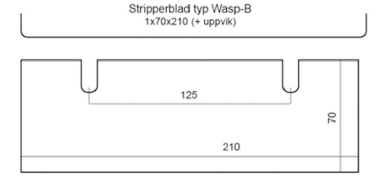 Stripperblad typ WASP-B