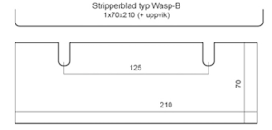Stripperblad typ WASP-B