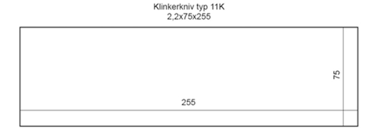 Klinkerkniv 11 K