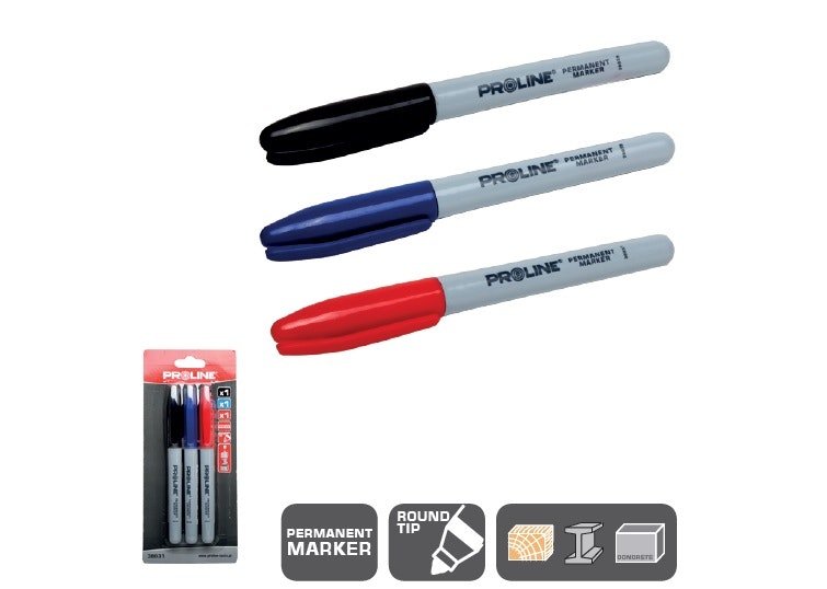 Penn-Set permanenrt  3st (svart, blå, röd,grön)